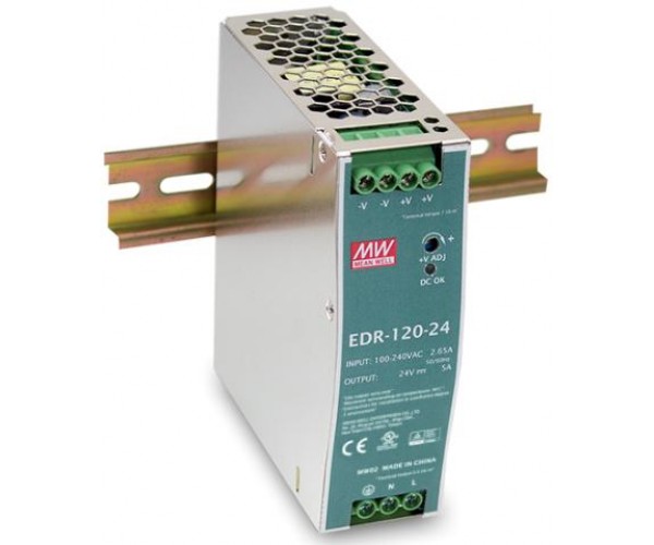 Mean Well EDR Series AC to DC Single 24V Output-120W