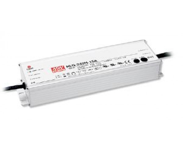 Mean Well HLG Series AC to DC Single 24V LED Driver with I/O cable-240W