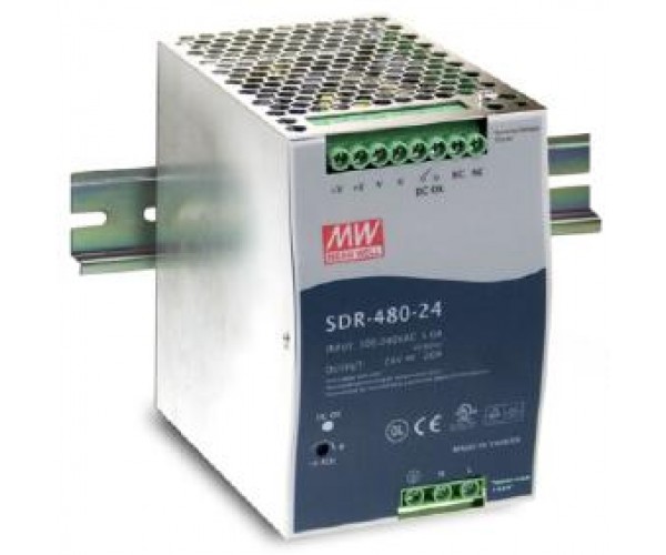 Mean Well SDR Series AC to DC Single 24V Output-480W