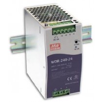 Mean Well WDR Series AC (1 or 2 Phase) to DC Single 24V Output-240W