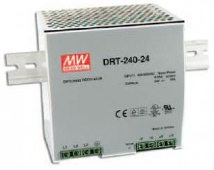 Mean Well DRT Series AC (3 Phase) to DC Single 24V Output-240W