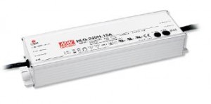 Mean Well HLG Series AC to DC Single 24V LED Driver with I/O cable-240W