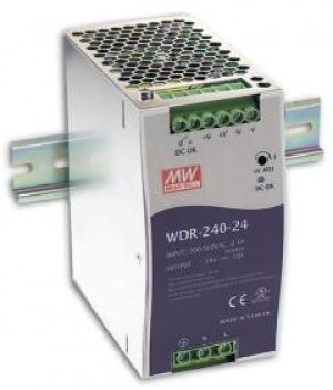 Mean Well WDR Series AC (1 or 2 Phase) to DC Single 24V Output-240W